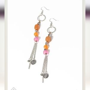 Gardening Gesture Orange Earrings